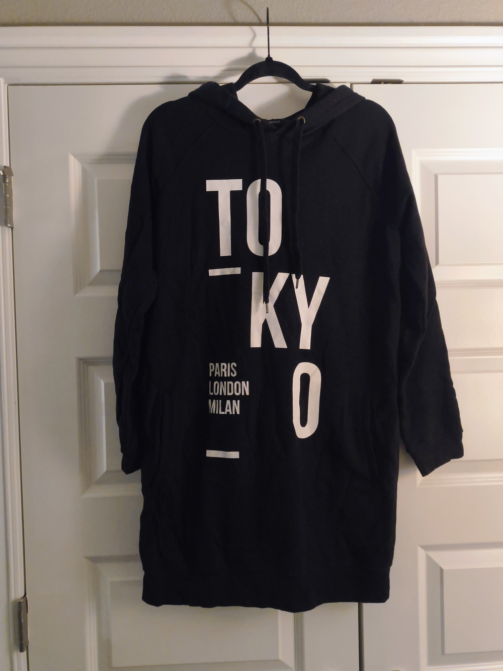 Forever 21 Black Hoodie Dress